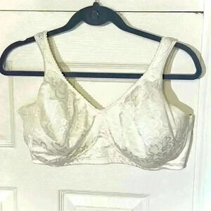 Playtex 18 Hour Comfort Wirefree Full Coverage Floral Bra 4745 Womens 40DDD